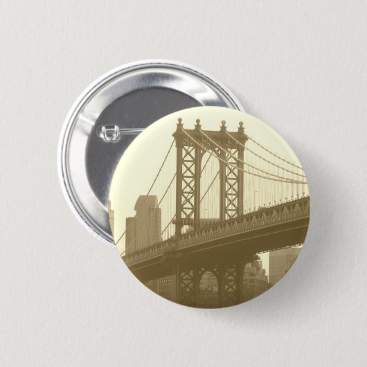 Manhattan-Brücke Button (Vorne & Hinten)