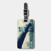 Manhattan-Brücke, New- York Gepäckanhänger (Vorderseite vertikal)