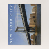 Manhattan-Brücke über den East River | New York Ci Puzzle (Vertikal)