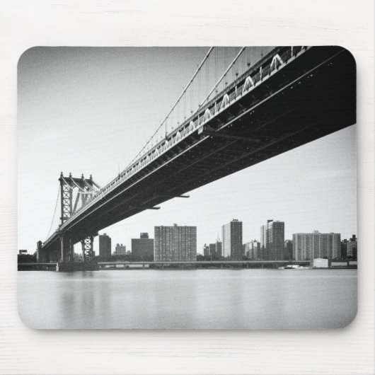 Manhattan-Brücke und Skyline, New York, US Mousepad (Vorne)
