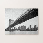 Manhattan-Brücke und Skyline, New York, US Puzzle (Horizontal)