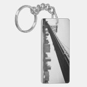 Manhattan-Brücke und Skyline, New York, US Schlüsselanhänger (Vorderseite links)