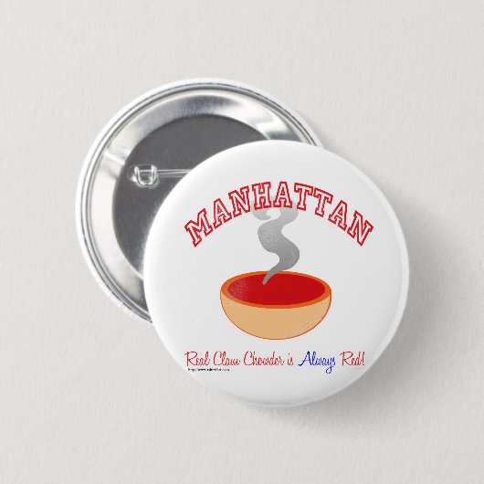 Manhattan Chowder War Button (Vorne & Hinten)