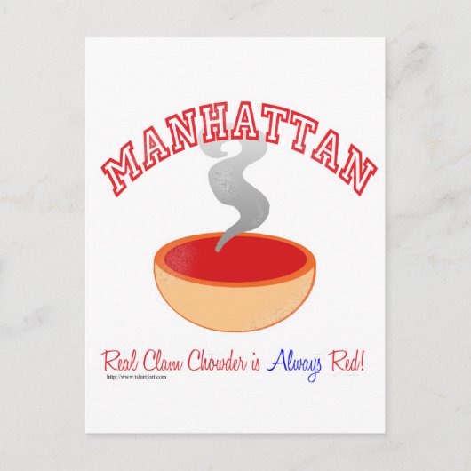 Manhattan Chowder War Postkarte (Vorderseite)