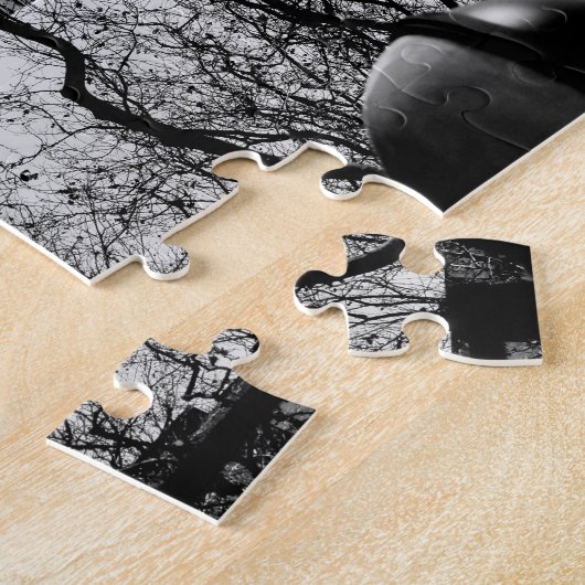 Manhattan Chrysler Gebäude im Winterpuzzle Puzzle (Seite)