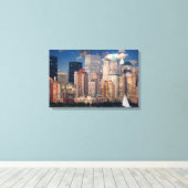 Manhattan Cityscape Leinwanddruck (Insitu (Holzboden))
