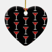 Manhattan Cocktail Barkeeper Alcohol Liquor Liebha Keramik Ornament (Hinten)