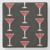 Manhattan Cocktail Barkeeper Alcohol Liquor Steinuntersetzer (Vorderseite)