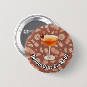 Manhattan Cocktail Button