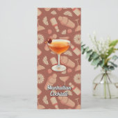 Manhattan Cocktail Einladung (Stehend Vorderseite)