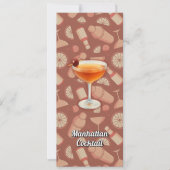 Manhattan Cocktail Einladung (Vorderseite)