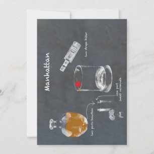 Manhattan Cocktail Einladung