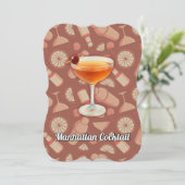 Manhattan-Cocktail Einladung (Stehend Vorderseite)