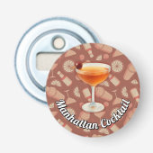 Manhattan Cocktail Flaschenöffner (Vorderseite)