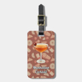 Manhattan Cocktail Gepäckanhänger (Vorderseite vertikal)