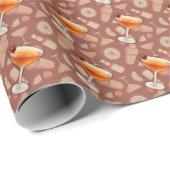 Manhattan Cocktail Geschenkpapier (Rolleneckpunkt)