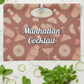 Manhattan Cocktail Geschirrtuch (Gefaltet)