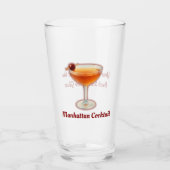 Manhattan Cocktail Glas (Vorderseite)