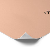 Manhattan Cocktail Illustration Poster (Ecke)