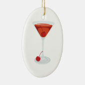 Manhattan-Cocktail Keramikornament (Rechts)