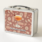 Manhattan Cocktail Metall Brotdose (Vorderseite)