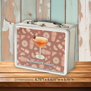 Manhattan Cocktail Metall Brotdose