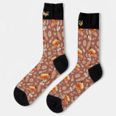 Manhattan-Cocktail-Muster Socken (Linkes Detail)