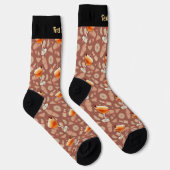 Manhattan-Cocktail-Muster Socken (Rechts)