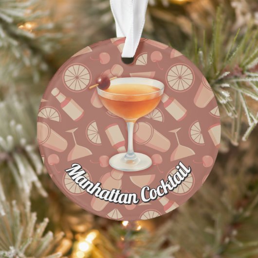 Manhattan Cocktail Ornament (Baum)
