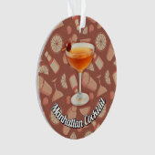 Manhattan Cocktail Ornament (Vorderseite)