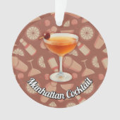 Manhattan Cocktail Ornament (Vorderseite)