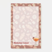 Manhattan Cocktail Post-it Klebezettel (Vorderseite)