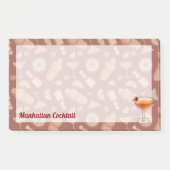 Manhattan Cocktail Post-it Klebezettel (Vorderseite)