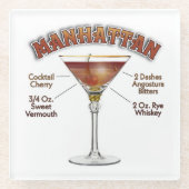 Manhattan Cocktail Recia Art Untersetzer (Vorderseite)