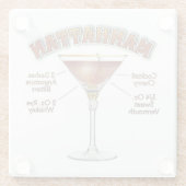 Manhattan Cocktail Recia Art Untersetzer (Rückseite)