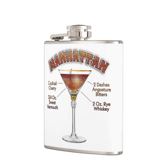 Manhattan Cocktail Rezept: Flachmann (Links)