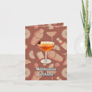 Manhattan-Cocktail-Rezept Karte