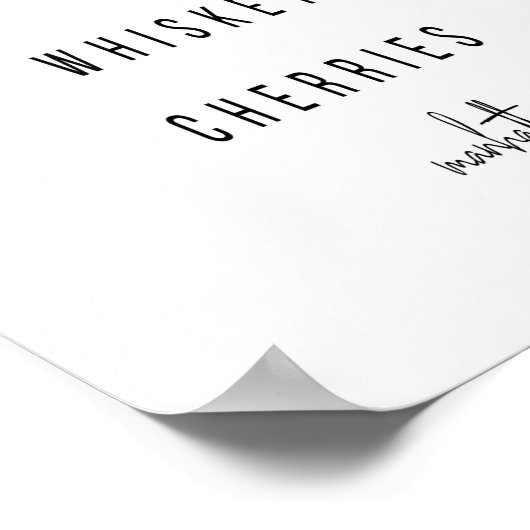 Manhattan Cocktail Rezept Poster (Ecke)