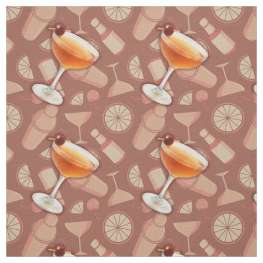 Manhattan Cocktail Stoff (Muster)