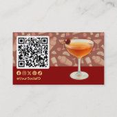 Manhattan Cocktail Visitenkarte (Rückseite)