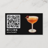 Manhattan Cocktail Visitenkarte (Rückseite)