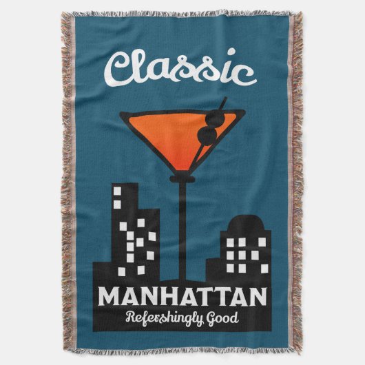 Manhattan Cocktail Wall Art Decke (Vorderseite Vertikal)