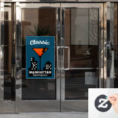 Manhattan Cocktail Wall Art Fensteraufkleber (Büro Tür)