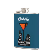 Manhattan Cocktail Wall Art Flachmann (Links)