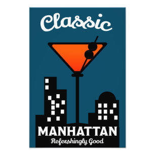 Manhattan Cocktail Wall Art Fotodruck