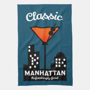 Manhattan Cocktail Wall Art Geschirrtuch