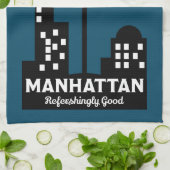 Manhattan Cocktail Wall Art Geschirrtuch (Gefaltet)