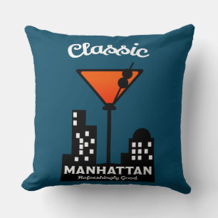 Manhattan Cocktail Wall Art Kissen