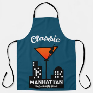 Manhattan Cocktail Wall Art Schürze