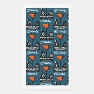 Manhattan Cocktail Wall Art Serviette